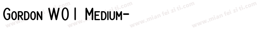 Gordon W01 Medium字体转换